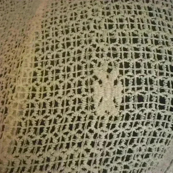 Muche Muchette Boho Crocheted Dress Or Swim Cover-Up One Size Cream EUC! - Picture 11 of 13